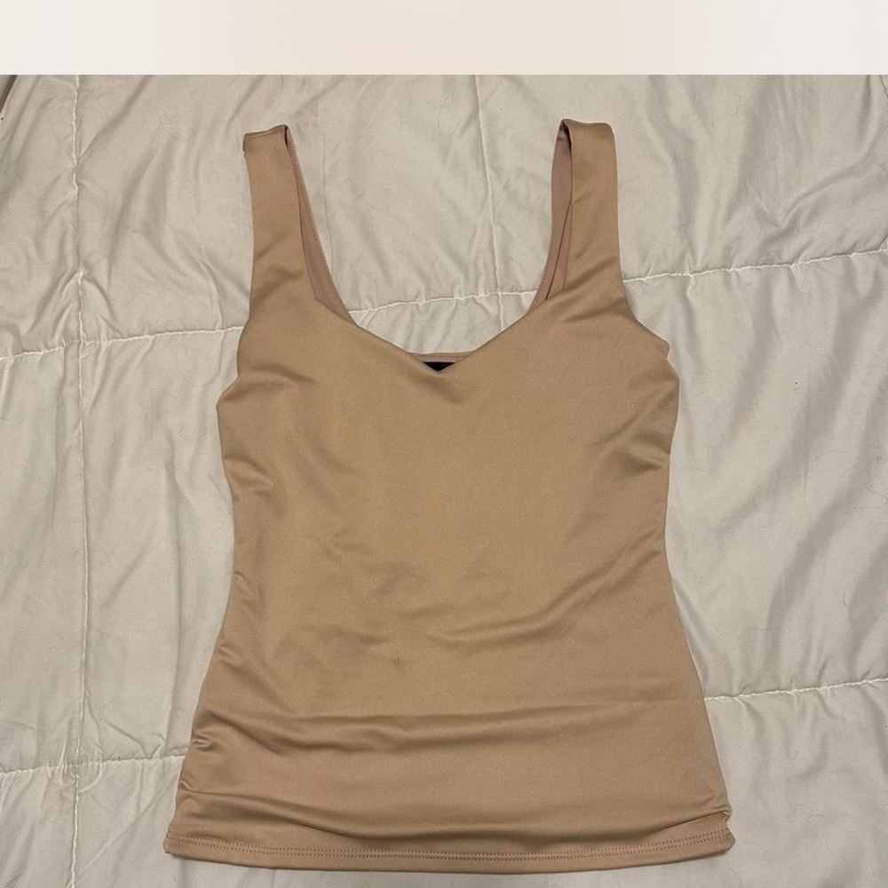 Women's Tan Sleeveless Top